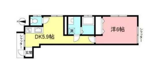102号室、管理費込み94,000円。DKスペースがしっかり欲しい方はこちらかも。【契約済】